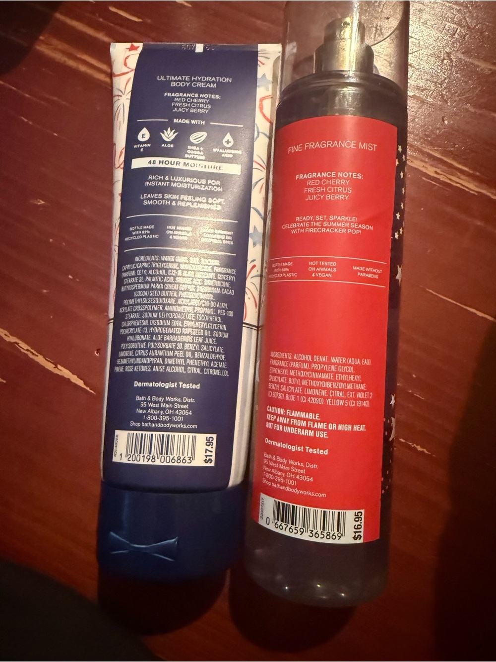 Bath & Body Works Firecracker Pop Body Cream and Fine Fragrance Mist Duo - Picture 2 of 2
